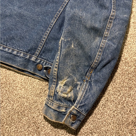 1980s/90s Levi's Linned Denim Jacket - Picture 9 of 10